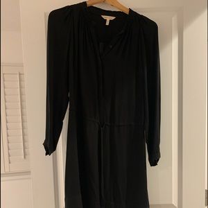 Rebecca Taylor black silk dress with drawstring